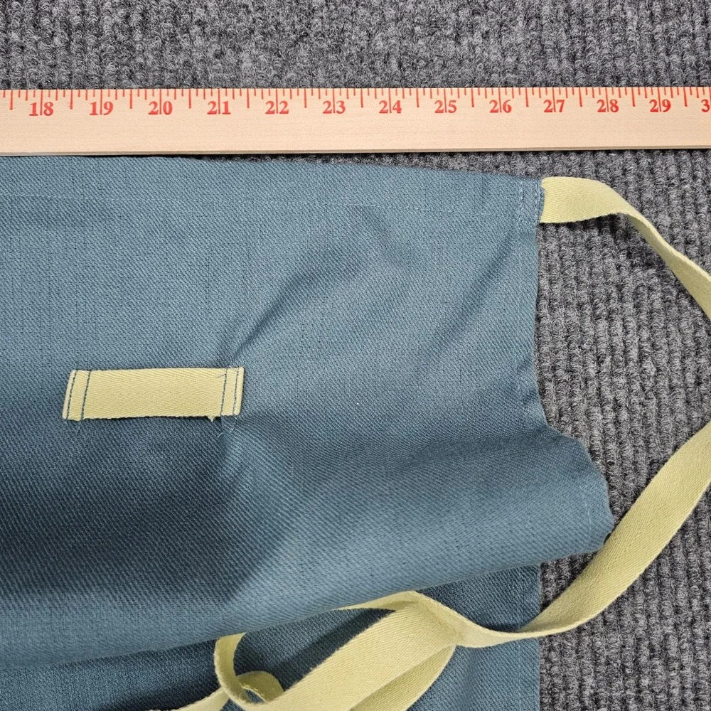 Half Apron Women OS Blue Waist Tie Kitchen Bistro Utility
